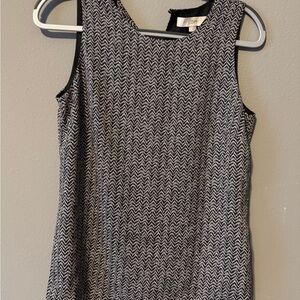 LOFT Monochrome Zigzag Tank Top